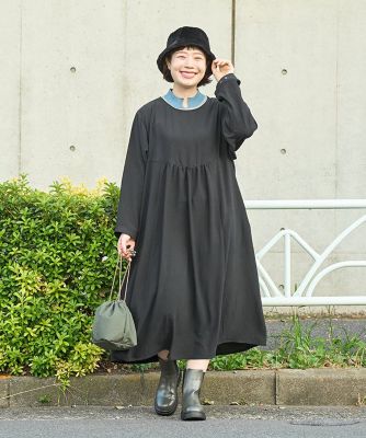 ＜AS KNOW AS olaca (Women/大きいサイズ)＞さざなみ込めた切替ＯＰ