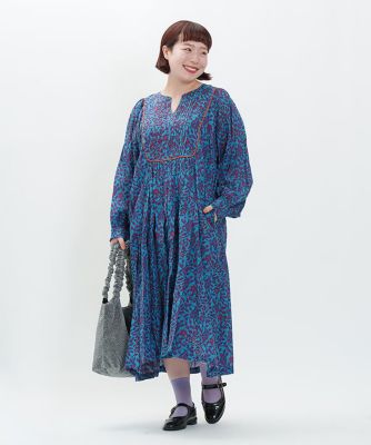 AS KNOW AS olaca (Women/大きいサイズ)/アズ ノゥ アズ オオラカ ボタニカルタックOP