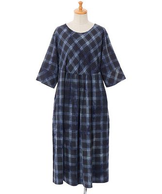 AS KNOW AS olaca (Women/大きいサイズ)/アズ ノゥ アズ オオラカ モヤがかるチェックＯＰ