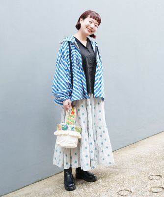 harry　未使用　AS KNOW AS olaca フードベスト　15号 モケチェックフードBZ | AS KNOW AS olaca (Women/大きい