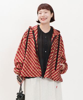 アズノウアズオオラカ　モケチェックフードＢＺ モケチェックフードBZ | AS KNOW AS olaca (Women/大きい