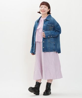 【ラクーン】【38】EPOCA♡エポカ デニムジャケット 羊革 レディース トラッカー風ジージャン OH0655 | AS KNOW AS olaca