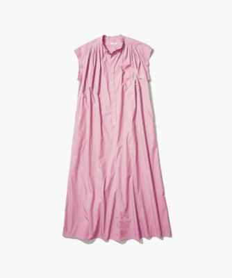 伊勢丹新宿店別注カラー　ＮＡＴＵＲＡＬ　ＤＹＥＤ　ＣＯＴＴＯＮ　ＬＡＷＮ　ＴＵＣＫＥＤ　ＤＲＥＳＳ　ＯＰＡＧＧＭ６４０２