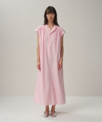 ＜ATON (Women/Men)＞伊勢丹新宿店別注カラー　ＮＡＴＵＲＡＬ　ＤＹＥＤ　ＣＯＴＴＯＮ　ＬＡＷＮ　ＴＵＣＫＥＤ　ＤＲＥＳＳ　ＯＰＡＧＧＭ６４０２