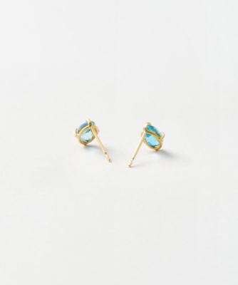 ピアス　アクアマリン