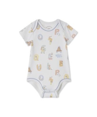 gelato pique (Baby & Kids)/ジェラート ピケ BABY半袖ボディスーツ PBCO259084 BLU ベビー用ロンパース・カバーオール【三越伊勢丹/公式】