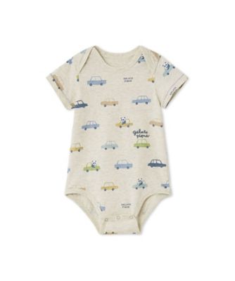 gelato pique (Baby & Kids)/ジェラート ピケ BABY半袖ボディスーツ PBCO259084 GRY ベビー用ロンパース・カバーオール【三越伊勢丹/公式】