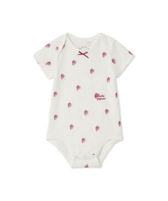 gelato pique (Baby & Kids)/ジェラート ピケ BABY半袖ボディスーツ PBCO259084 RED ベビー用ロンパース・カバーオール【三越伊勢丹/公式】