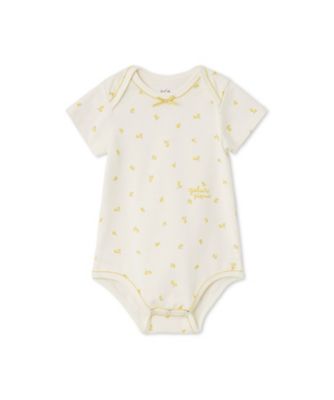 gelato pique (Baby & Kids)/ジェラート ピケ BABY半袖ボディスーツ PBCO259084 YEL ベビー用ロンパース・カバーオール【三越伊勢丹/公式】