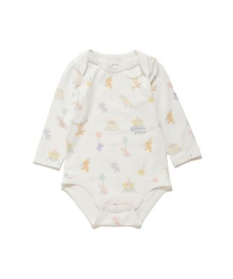 polo piqué 2025福袋B アッシュグレー ルームウェア 上下セット BABY長袖ボディスーツ PBCO259085 | gelato pique