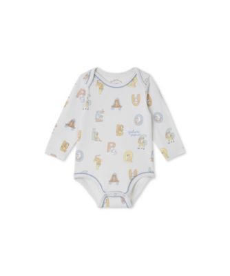 gelato pique (Baby & Kids)/ジェラート ピケ BABY長袖ボディスーツ PBCO259085 BLU ベビー用ロンパース・カバーオール【三越伊勢丹/公式】