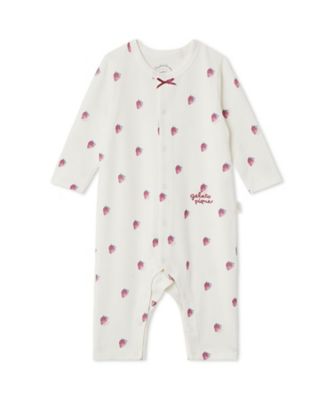 gelato pique (Baby & Kids)/ジェラート ピケ BABY長袖ロンパース PBCO259087 RED ベビー用ロンパース・カバーオール【三越伊勢丹/公式】
