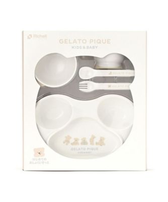ラスト1点　新品未使用　ジェラートピケ  食器セット　ベビー&キッズ　4種セット ONLINE限定】【BABY】ファーストディッシュセット(食器)｜ルーム