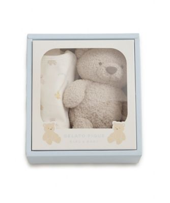 ジェラートピケ 収納ボックス gelato pique くま ベア 2点セット BABYベアぬいぐるみ＆スタイ2点セット ギフトBOX