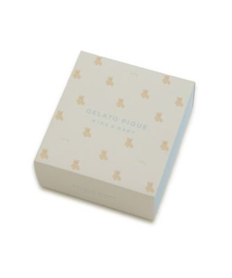 BABYベアニットキャップ＆スタイ2点セット ギフトBOX