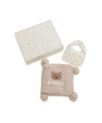 【新品】ジェラートピケ ブランケット 2枚セット BABYベアブランケット＆スタイ2点セット ギフトBOX