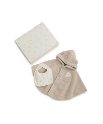 新品未使用 gelatopique ジェラートピケポンチョ ギフトセット出産祝い ラッピング済み】【BABY】パウダーベアポンチョ＆ソックスSET