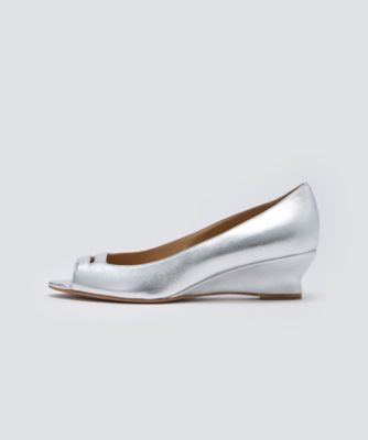 BETA アネッリウェッジソールパンプス 4．0cm SILVER