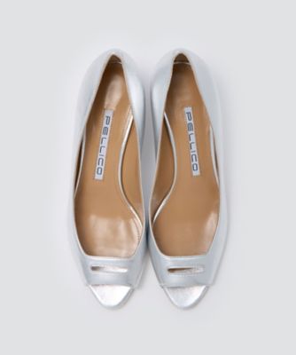 BETA アネッリウェッジソールパンプス 4．0cm SILVER