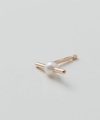 ＜Hirotaka (Women)＞ＭＯＳＱＵＩＴＯ　アコヤパール　バー　ピアス　※シングル　ＰＥ１０８ＫＰＥ