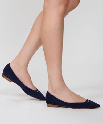 三越伊勢丹限定　ＡＮＤＲＥＡ　アネッリスウェードパンプス　１．０ｃｍ　０９８６