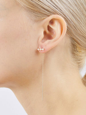 三連休セール】ヒロタカ アコヤパール チェーンピアス