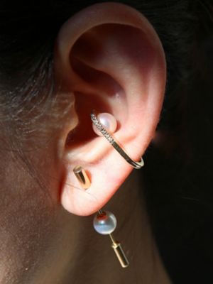 Ｂｅｌｕｇａ Ｐｅａｒｌ Ｄｉａｍｏｎｄ Ｅａｒ Ｃｕｆｆ ※シングル 