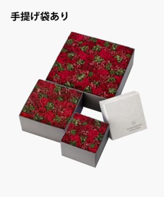 Nicolai Bergmann Flowers & Design/ニコライ バーグマン フラワーズ ＆ デザイン プリザーブドフラワーボックス レッド インテリア・..