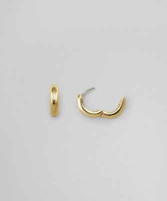 フープ＿S キャッチレスピアス PF8A2612 AU | PLUS VENDOME