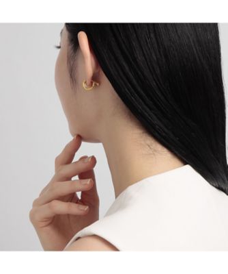 フープ＿S イヤリング PF8E2612 AU | PLUS VENDOME (Women