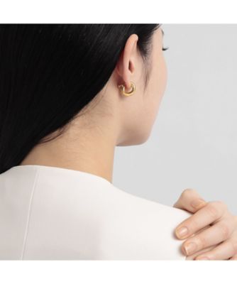 フープ＿M イヤリング PF8E2613 AU | PLUS VENDOME (Women
