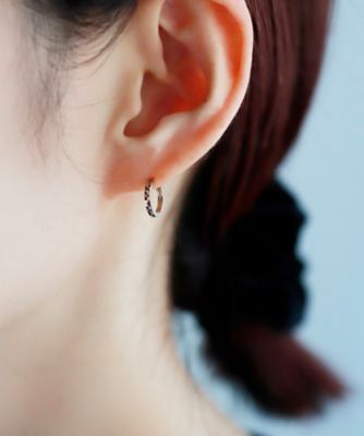 ロゼテンミラーカットスナップピアス