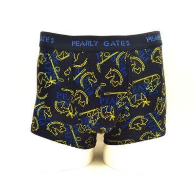 PEARLY GATES (Men)/パーリーゲイツ ボクサーパンツ　前閉じ　馬＆ＰＧロゴ柄　ＰＧＢ６５５１１３