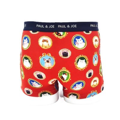 ボクサーパンツ　前閉じ　額縁猫柄　ＰＪＢ６５５０５６