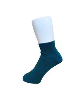 靴下おまとめ】PJ＆猫シルエット総柄 ショート丈ソックス