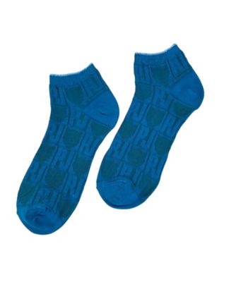 靴下おまとめ】PJ＆猫シルエット総柄 ショート丈ソックス