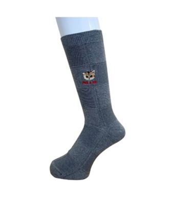 靴下おまとめ】ブロックチェックヌネット刺繍柄 クルー丈ソックス