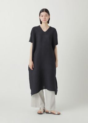Plantation プリーツ ワンピース リブ 日本製 M プランテーション YOORYUU／ワンピース | Plantation (Women