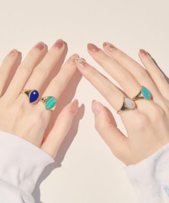 イヴォンヌレオン ターコイズ リング | goldandbouncy (Women  