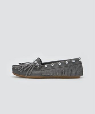 PELLICO ビジュー付きフラットシューズ グレー グレー系 PELLICO SUNNY (Women)のフラットシューズ | レディース