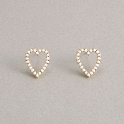 PLUS VENDOME (Women)/プラス ヴァンドーム FINELINETATTOO_heart_ピアス PS8A2401 CZ