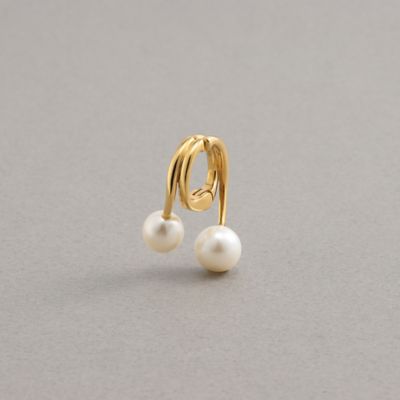 ＜PLUS VENDOME (Women)＞ＰＥＡＲＬ＿フィット　イヤーカフ　※シングル