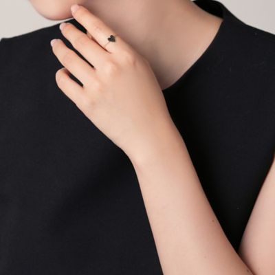 ＭＩＣＲＯＴＡＴＴＯＯ＿Ｋ１０ブラックダイヤモンド　リング＿ＢＩＧ　ＬＯＶＥ＿ｓｏ　ｂｌａｃｋ　ＰＴ３Ｒ２５００　ＤＺ