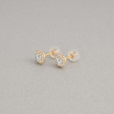 ＜PLUS VENDOME (Women)＞ＬＡＢ＿Ｋ１０　モアッサナイト　ピアス　ＰＴＶＡ２４２０　ＳＭ