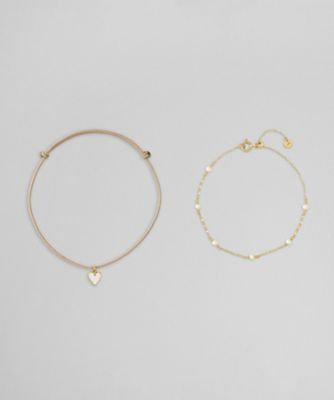 ＜PLUS VENDOME (Women)＞ＰＬＵＳＶ　＿×　ＹＵＫＩ　　ｃｏｌｌａｂｏｒａｔｉｏｎ　ハート　ブレスレット　ＰＴＶＢ２５２５ＬＳＰＦ