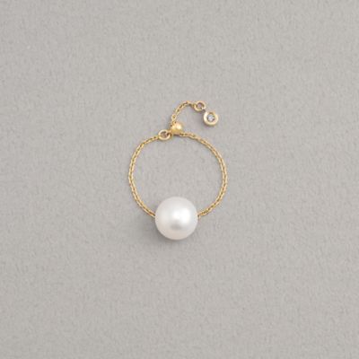 ＜PLUS VENDOME (Women)＞ＰＥＡＲＬ＿Ｋ１０　リング