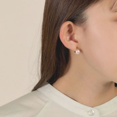 淡水パール　シルバー　フィット・イヤーカフ　※シングル　ＰＶＳＥ２８３６Ｈ　ＤＷ