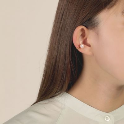 淡水パール　シルバー　フィット・イヤーカフ　※シングル　ＰＶＳＥ２８３６Ｈ　ＤＷ