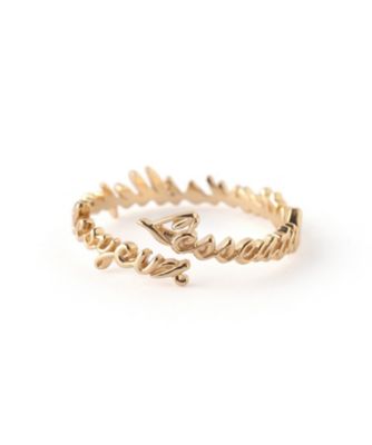＜SIENA ROSE（Women）＞レタリングフォークリング　Ｒ８３０１