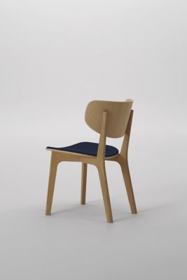 【受注商品】Ｒｏｕｎｄｉｓｈ　チェア（背板・張座）　ビーチ材ウレタン（ナチュラルホワイト）
